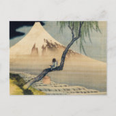 Carte Postale Katsushika Hokusai - Garçon regardant le mont Fuji (Devant)