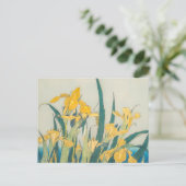 Carte Postale Katsushika Hokusai - Grasshopper et Iris (Debout devant)