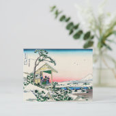 Carte Postale Katsushika Hokusai - Maison de thé à Koishikawa (Debout devant)