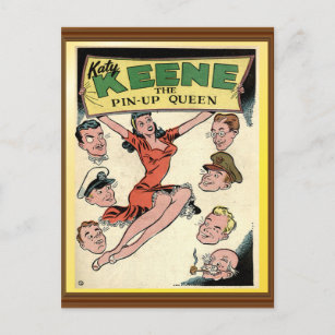 Carte Postale Katy Keene Vintage Pin-Up Queen Couverture comique