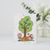 Carte Postale Katze unterm Baum (Debout devant)