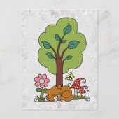 Carte Postale Katze unterm Baum (Devant)