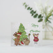 Carte Postale Katzenweihnachten (Debout devant)