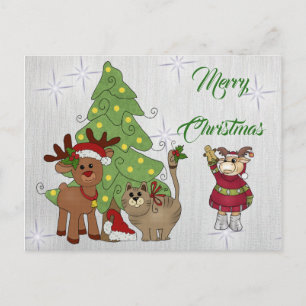 Carte Postale Katzenweihnachten
