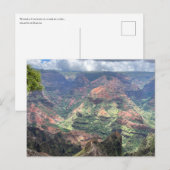 Carte Postale Kauai Hawaii (Devant / Derrière)