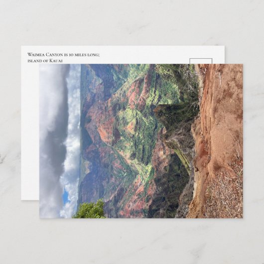 Carte Postale Kauai Hawaii (Devant / Derrière)