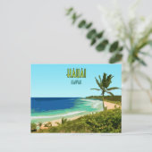 Carte Postale Kauai Hawaii Coast Beach Vintage (Debout devant)