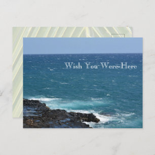 Carte Postale Kauai Hawaii Ocean Spouding Horn