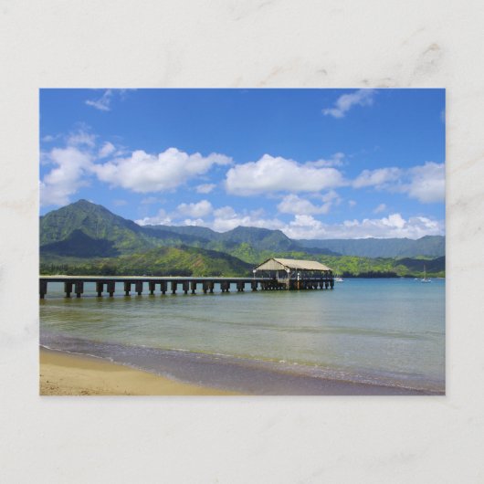 Carte Postale Kauai - La jetée de Hanalei (Devant)