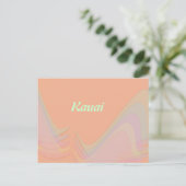 Carte postale Kauai Pastel Wings (Debout devant)
