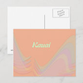 Carte postale Kauai Pastel Wings (Devant / Derrière)