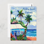 Carte Postale Kauai Tropical Beach House (Devant / Derrière)