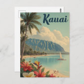 Carte Postale Kauai vintage (Devant / Derrière)