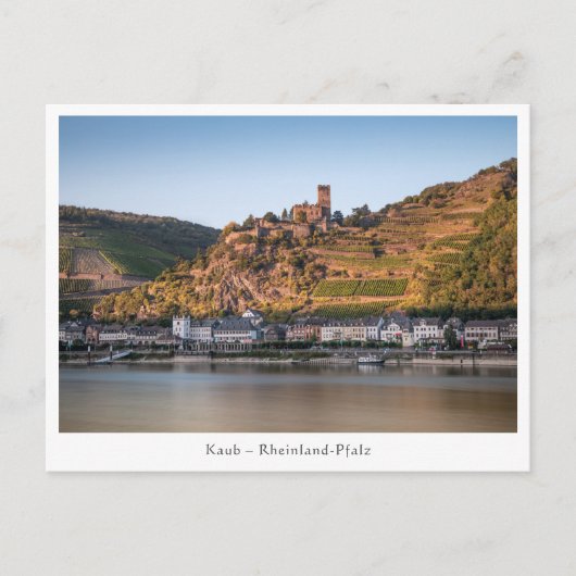 Carte Postale Kaub am Rhein - Allemagne (Devant)