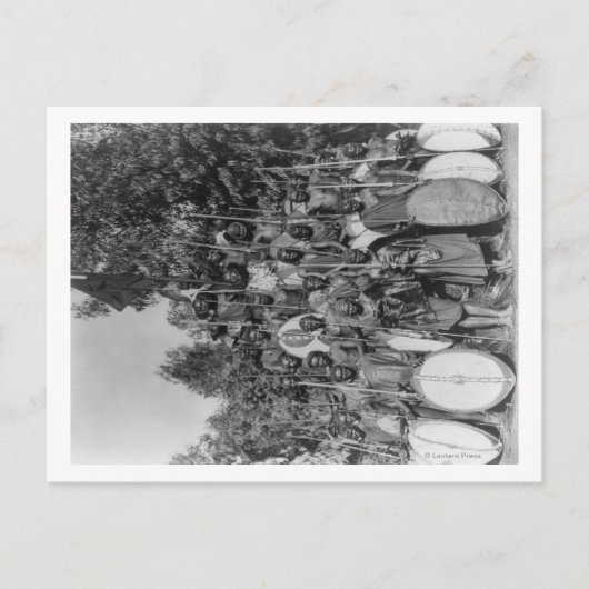 Carte Postale Kavirondos avec Spears et Shields (Devant)