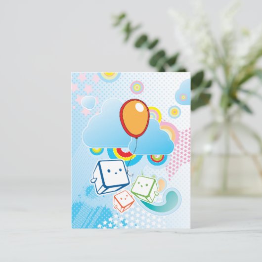 Carte postale Kawaii (Debout devant)