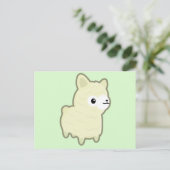 Carte Postale Kawaii alpaca (Debout devant)