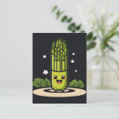 Carte Postale Kawaii Asparagus (Debout devant)