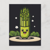 Carte Postale Kawaii Asparagus (Devant)