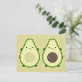 Carte Postale Kawaii Avocado (Debout devant)