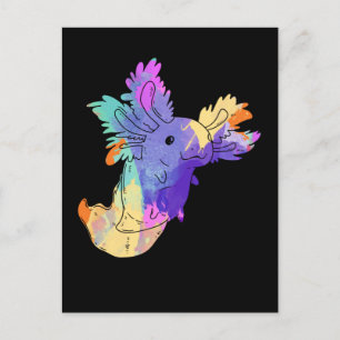 Carte Postale Kawaii Axolotl Amphibien