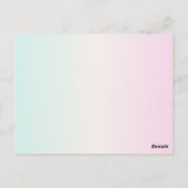 Carte Postale Kawaii boo, joli halloween éffrayant (Dos)