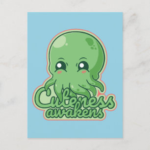 Carte Postale Kawaii Cthulhu