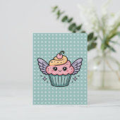 Carte Postale Kawaii Cupcake (Debout devant)