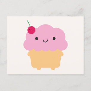 Carte Postale Kawaii Cupcake