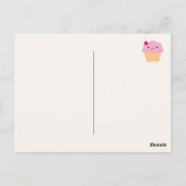 Carte Postale Kawaii Cupcake (Dos)