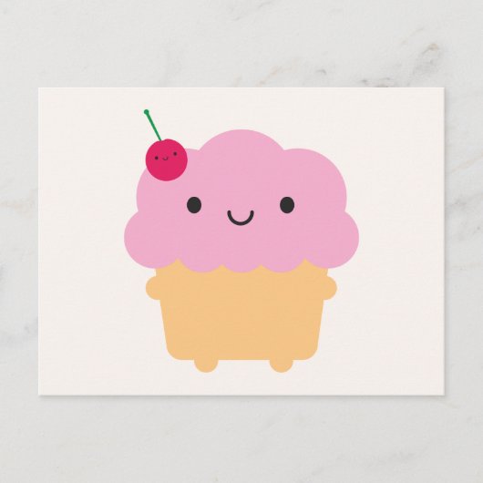 Carte Postale Kawaii Cupcake (Devant)