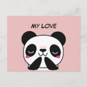 Carte postale Kawaii Cute Panda (Devant)