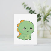 Carte Postale Kawaii Dinosaur (Debout devant)