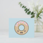 Carte Postale Kawaii Donut (Debout devant)