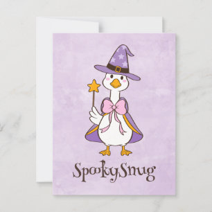 Carte Postale Kawaii Ghoose, mignonne halloween éffrayant