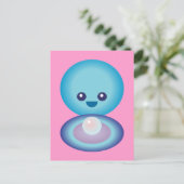 Carte Postale Kawaii Happy Clam (Debout devant)