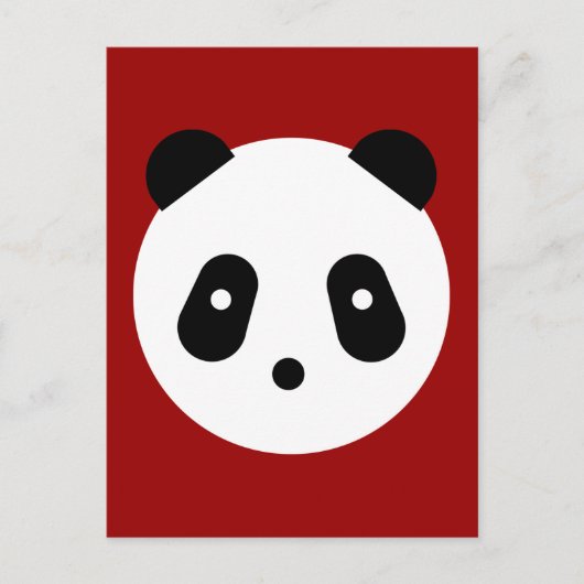 Carte Postale Kawaii ~ Jote Panda Face (Devant)