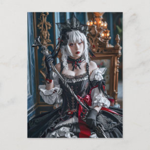 Carte Postale Kawaii Maid, Gothique Inspiré D'Anime