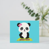 Carte postale Kawaii Panda (Debout devant)