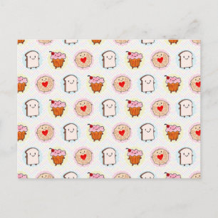 Carte Postale Kawaii Thé de l'après-midi