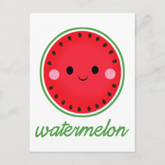 Carte Postale Kawaii Watermelon