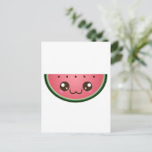Carte Postale Kawaii Watermelon (Debout devant)