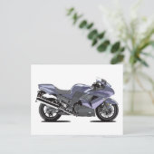 Carte Postale Kawasaki Ninja (Debout devant)