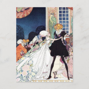 Carte Postale Kay Nielsen - En Poudre et Crinoline 