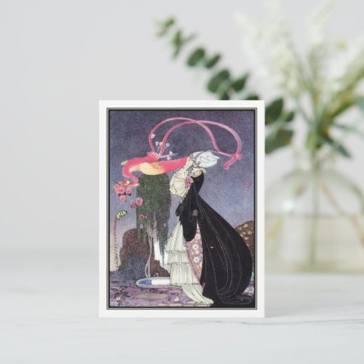 Carte Postale Kay Nielsen - En poudre et en crinoline (Debout devant)