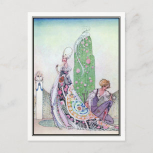 Carte Postale Kay Nielsen - En poudre et en crinoline