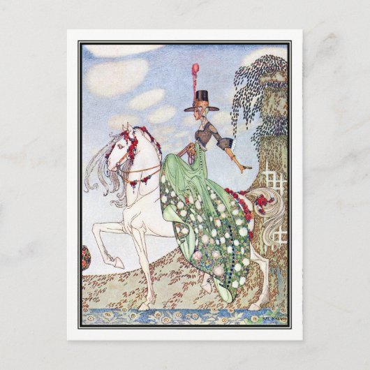 Carte Postale Kay Nielsen - En poudre et en crinoline (Devant)