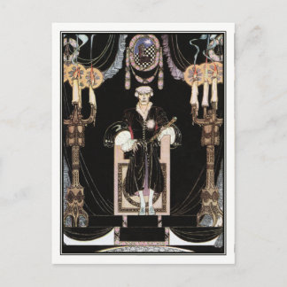 Carte Postale Kay Nielsen - En poudre et en crinoline