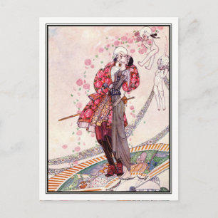 Carte Postale Kay Nielsen - En poudre et en crinoline