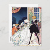 Carte Postale Kay Nielsen - En poudre et en crinoline (Devant / Derrière)